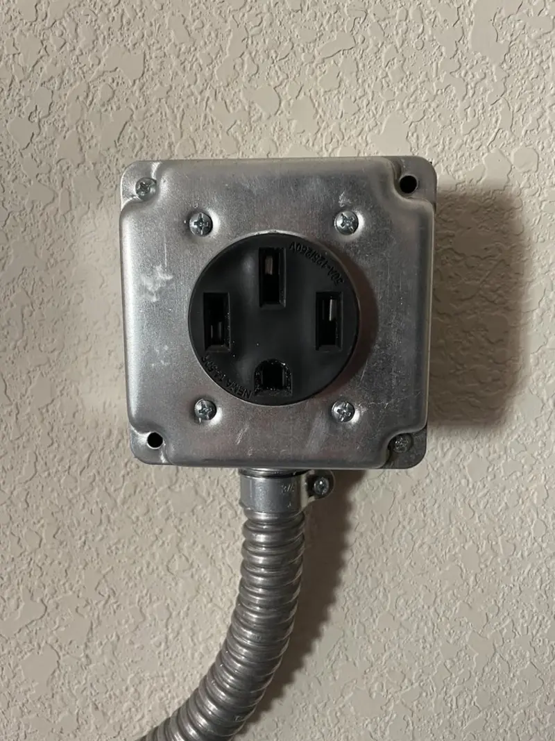 NEMA 14-50 outlet installed for Smart Home Electrical in Philadelphia